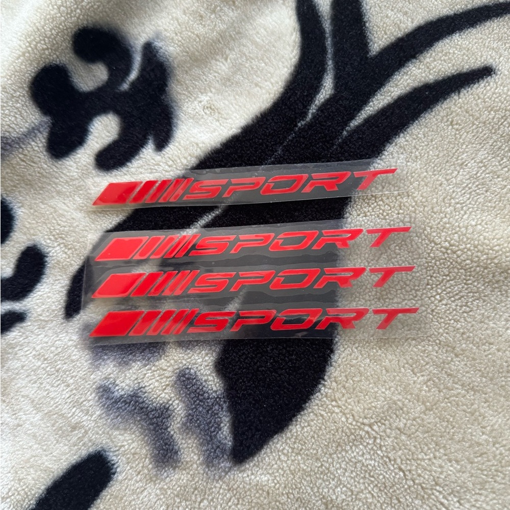 Brand new sticker decals car decals car accessories red color total of 4